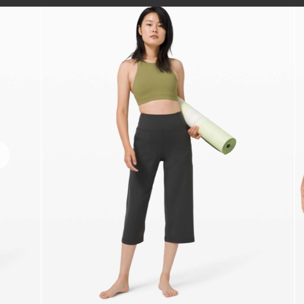 Lululemon Align Wide Leg Crop 98$ gray fall casual size 4 activewear classic